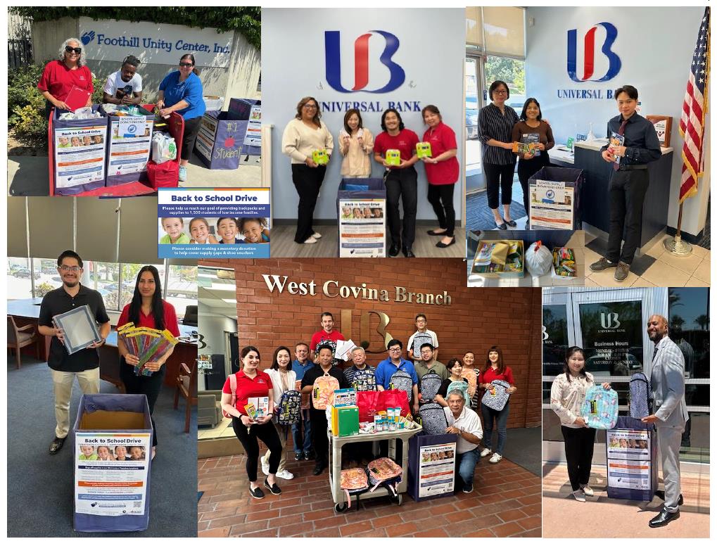 Picture Collage of Universa Bank Employees Donating  Picture Collage of Universa Bank Employees Donating